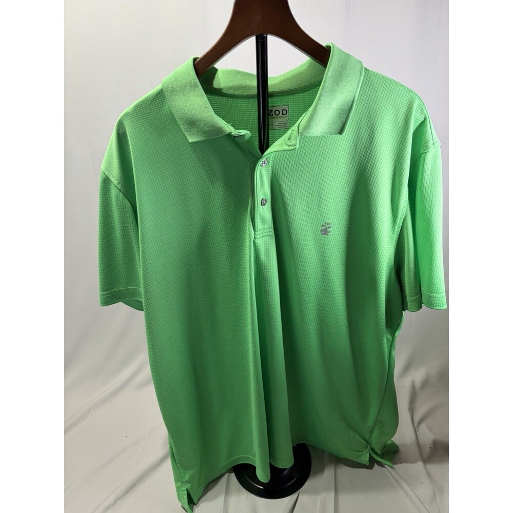 Men's IZOD GOLF POLO SHIRT XXL Green 2XL Very Nice